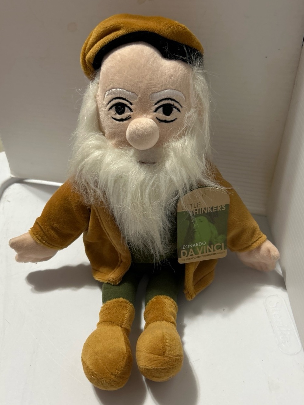 Little Thinkers Leonardo Da Vinci Plush Doll - Brown/Green
